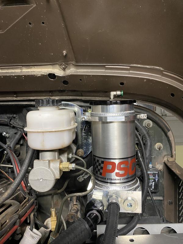 PSC Steering Master Cylinder Mounting Bracket Kit for Remote Reservoirs