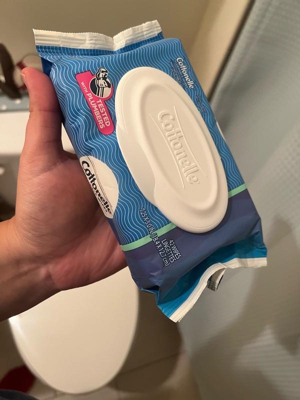 Cottonelle Fresh Care Flushable Wipes, 4 Flip-Tops, 42Ct/Pack