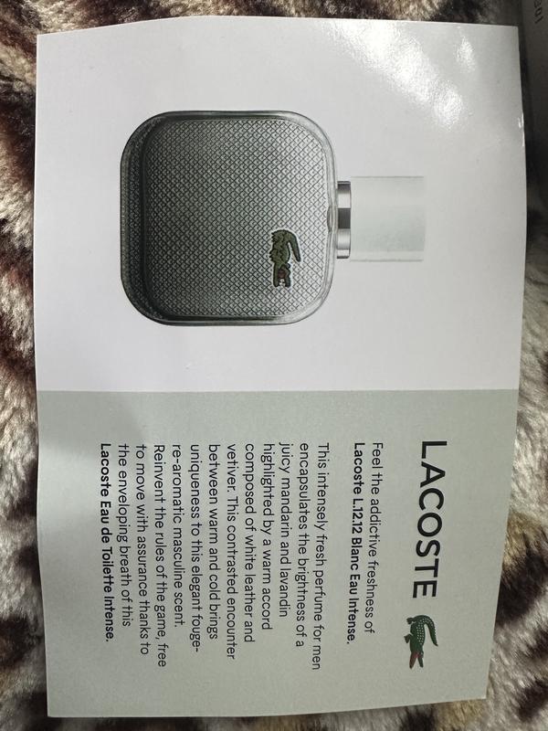 L Blanc Eau Intense Lacoste Fresh Perfume Lacoste Eau De Blanc Eau