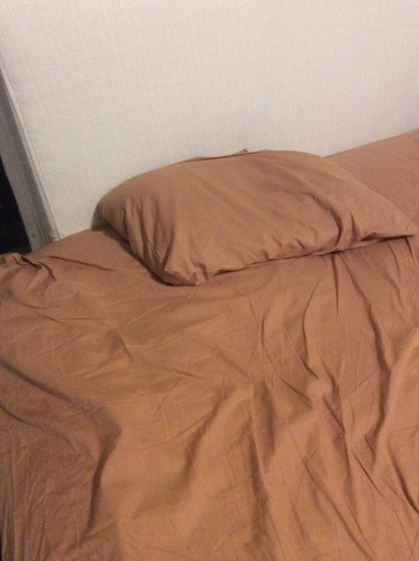 Customer photo for "Ginger Percale Sheets"