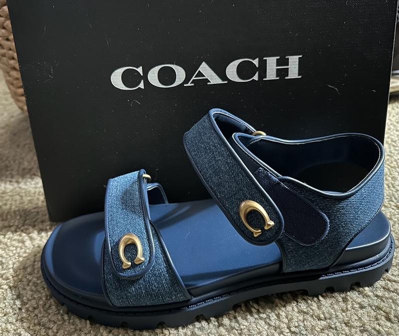 【COACH】Brynn Double-Band Sporty Lug-Sole Leather Sandals COACH Brynn Double-Band Sporty Lug-Sole Leather Sandals - Macy's