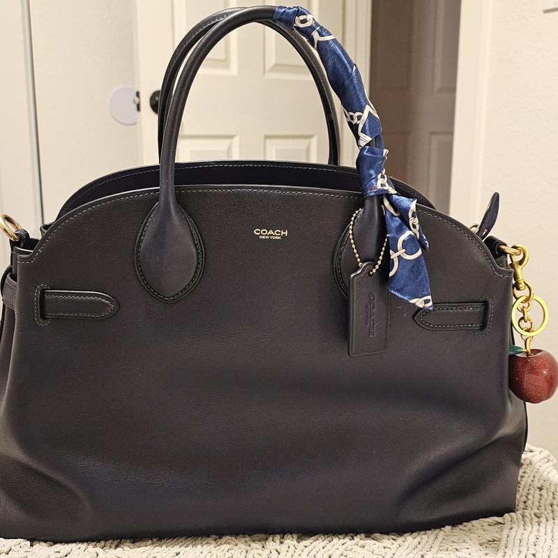 Coach Vintage 101-40 Black Leather Tote Vintage 80s Coach Black