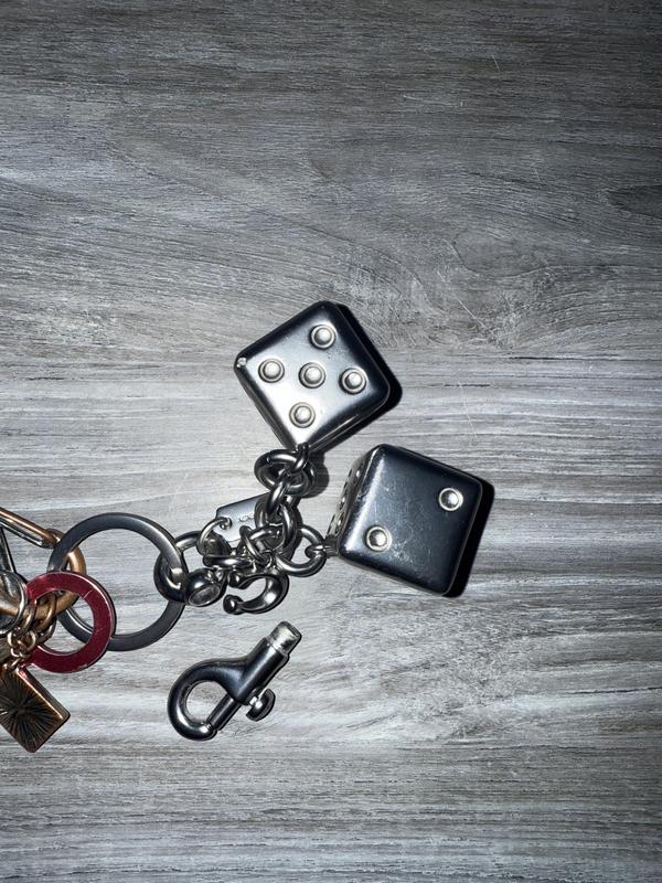 Metal Dice Bag Charm