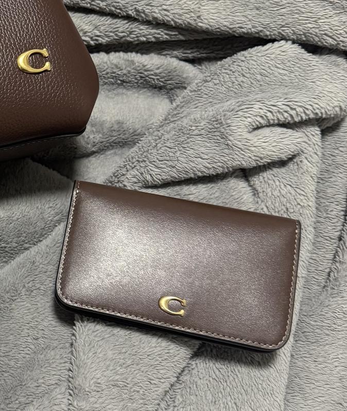 ◆Coach◆ Essential Slim Card Case CR542 B4XHG Essential Slim Card Case In Signature Canvas