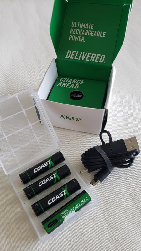 Coast ZITHION-X ZXAA USB-C Rechargeable Batteries – COAST Products