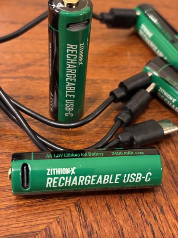 GreenEarth USB Rechargeable AA Batteries, 1450 mAh