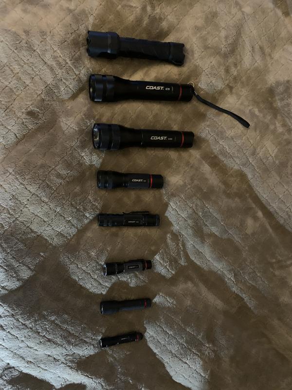 COAST HX5 Alkaline Dual Power LED Flashlight with Pure Beam