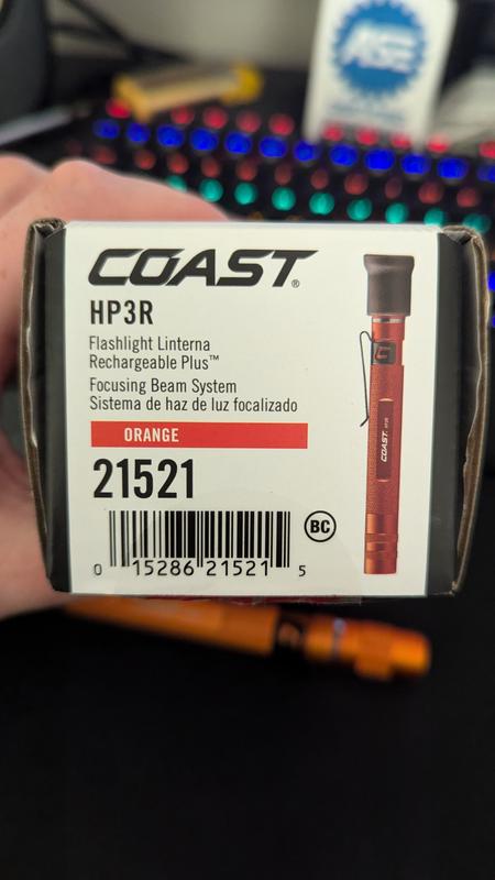 COAST HP3R 500 Lumen RECHARGEABLE-DUAL POWER LED Penlight COAST HP3R 500 Lumen RECHARGEABLE-DUAL POWER LED Penlight