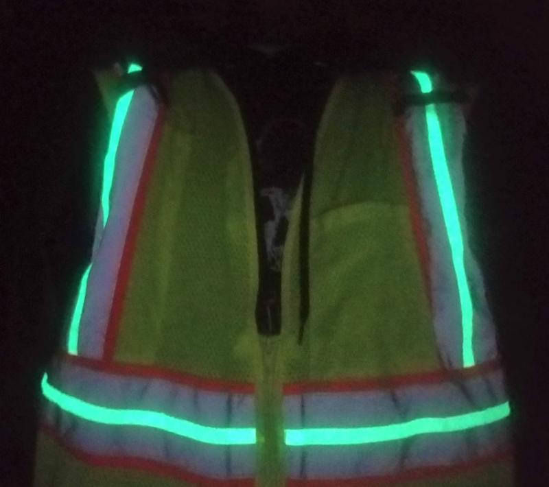 COAST SV400 High-Vis Lighted Safety Vest with Glow Stripes