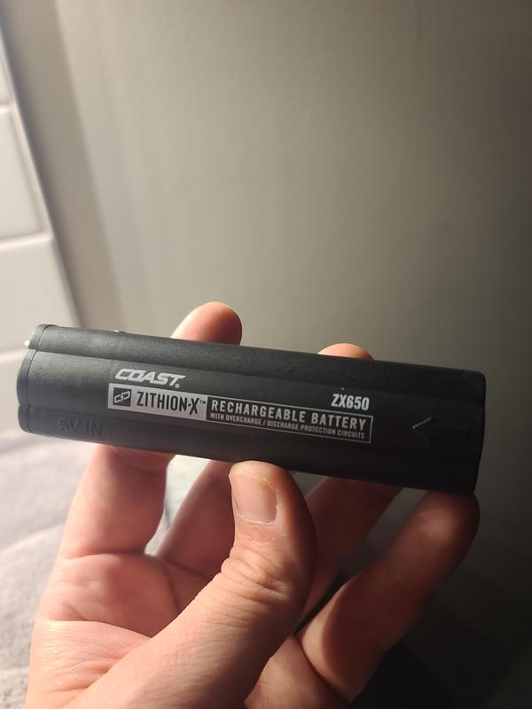 COAST ZX650 Polysteel 700 ZITHION-X Li-Ion Rechargeable Battery 