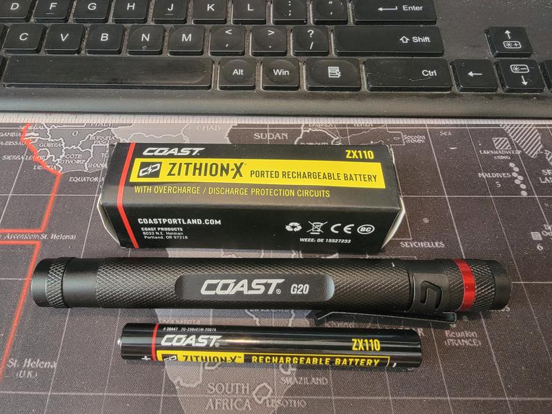 COAST ZX110 G20/G23 ZITHION-X Li-Ion Rechargeable Battery – COAST 