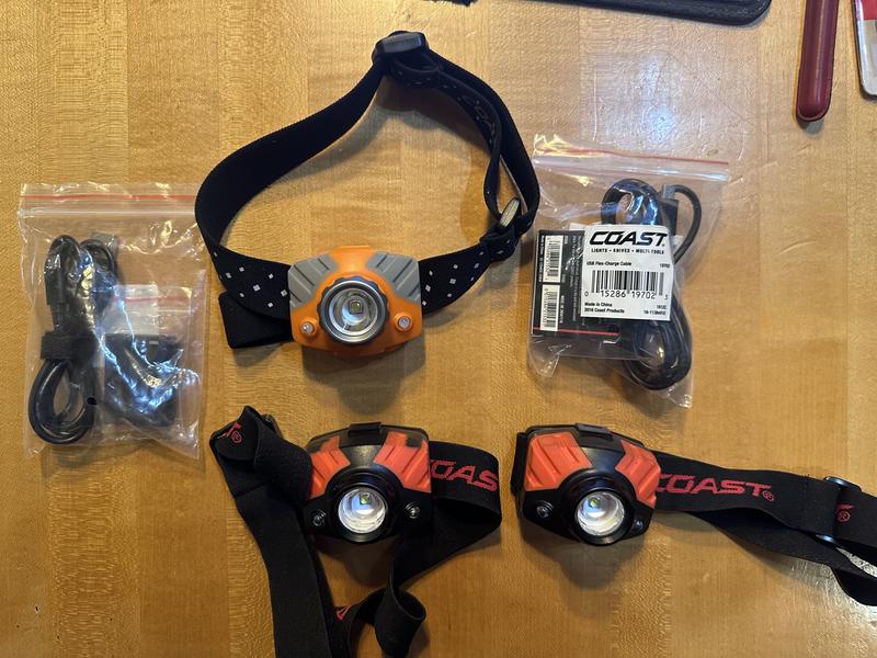 COAST FL75R 1000 Lumen RECHARGEABLE-DUAL POWER LED Headlamp