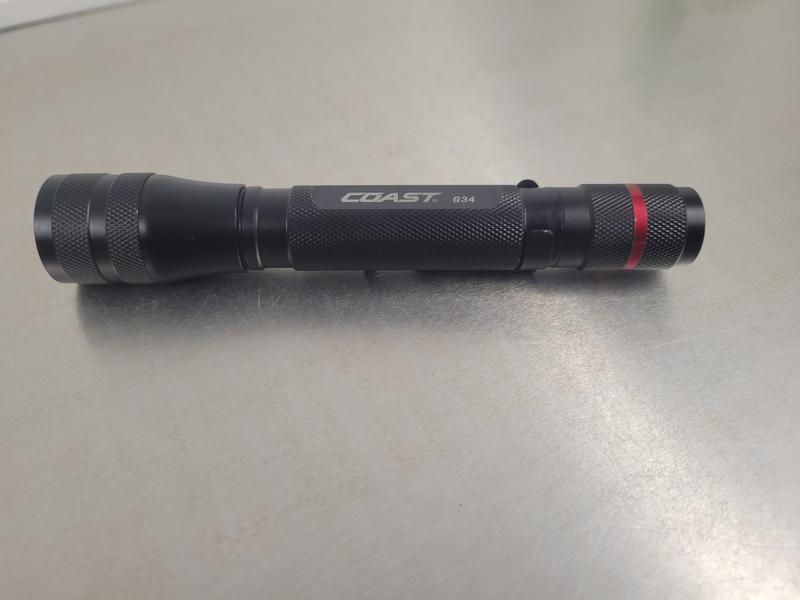 COAST G34 355 Lumen ALKALINE-DUAL POWER LED Flashlight with