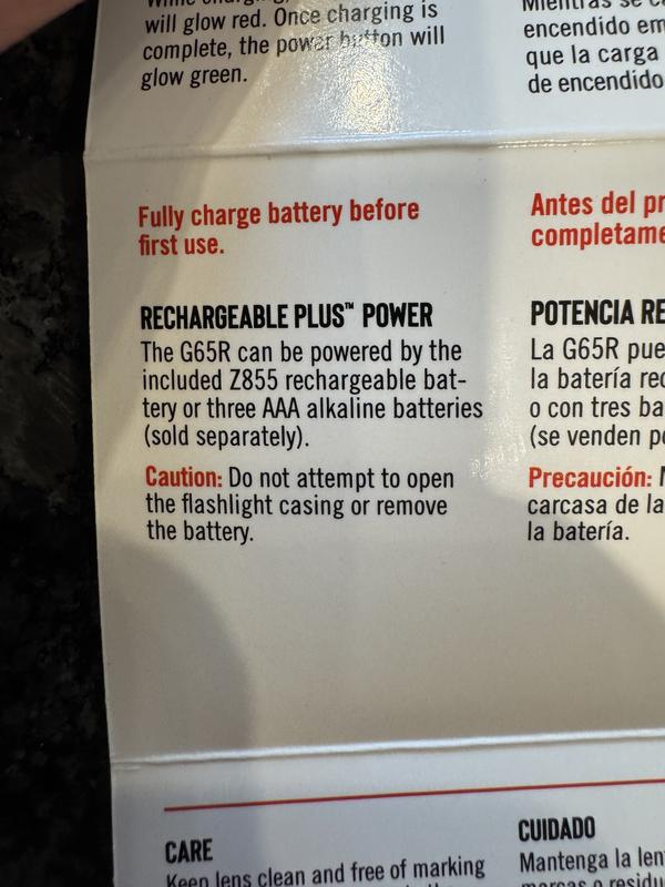 “Or three AAA alkaline batteries (sold separately)” … no mention of required cartridge