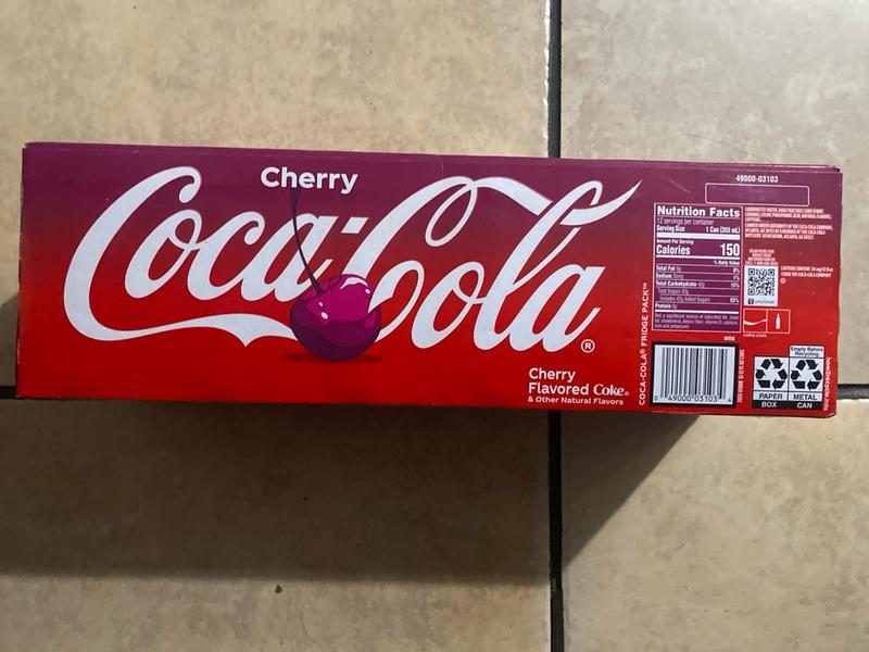 Coca-Cola 12-Pack 12 oz Cherry Coke Cans - 5240/116305/117564