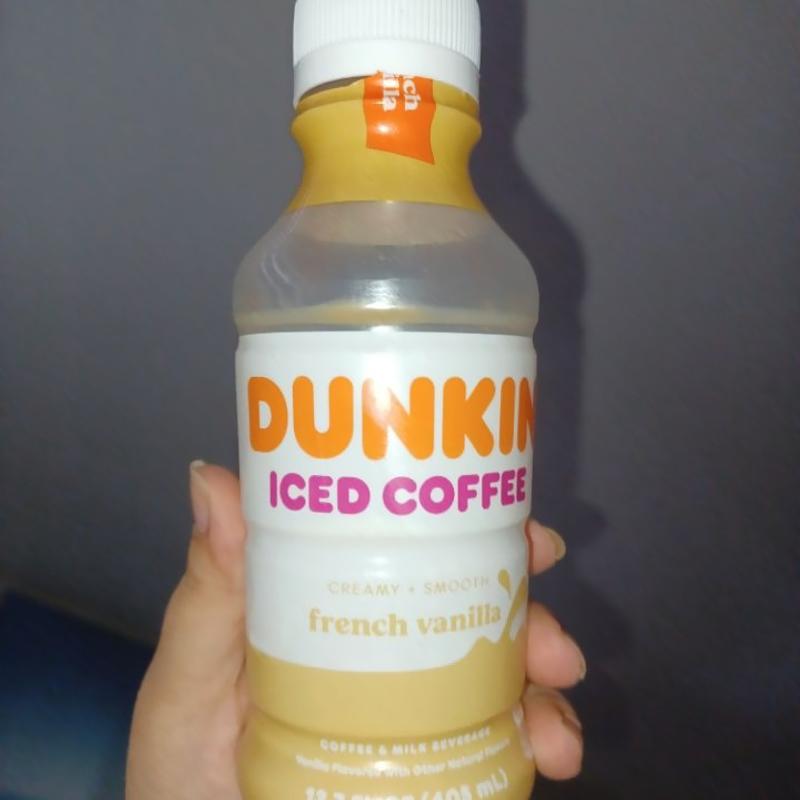 Dunkin' French Vanilla Iced Coffee Bottle, 13.7 fl oz