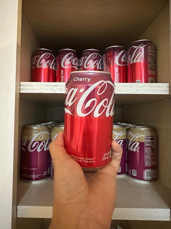 Buy Coca-Cola Cherry Soda Soft Drink Bottles, 12 fl oz, 4 Pack