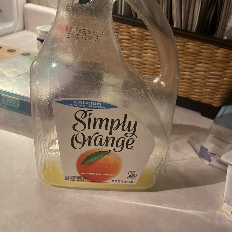 Simply Orange Pulp Free Juice Bottle, 52 fl oz