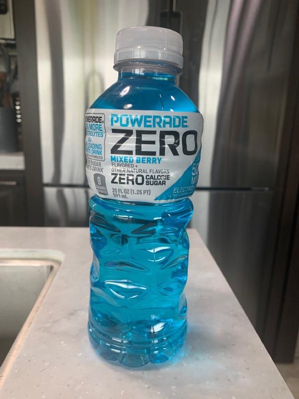 Powerade Zero Sugar Mixed Berry, 28 Oz. Bottles, 15 Pack