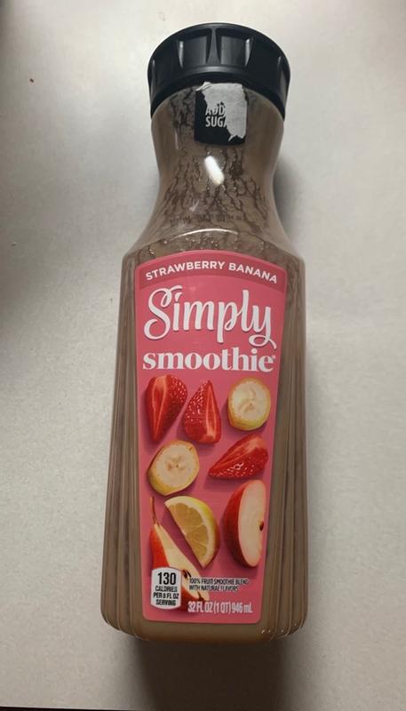 Simply Smoothies Strawberry Banana Juice 100 Bottle, 32 Fl Oz