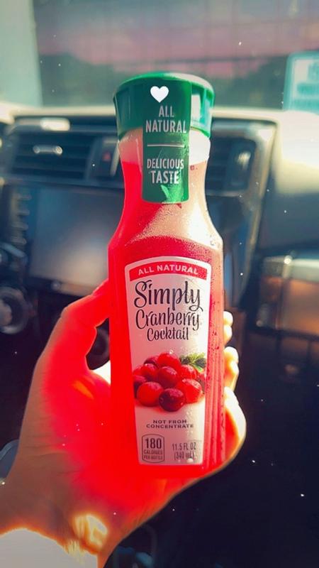 Cranberry Juice Cocktail Simply Cranberry Oz Simply Cranberry