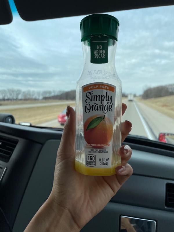 Simply Orange Original Orange Juice Pulp Free 11.5oz Bottle