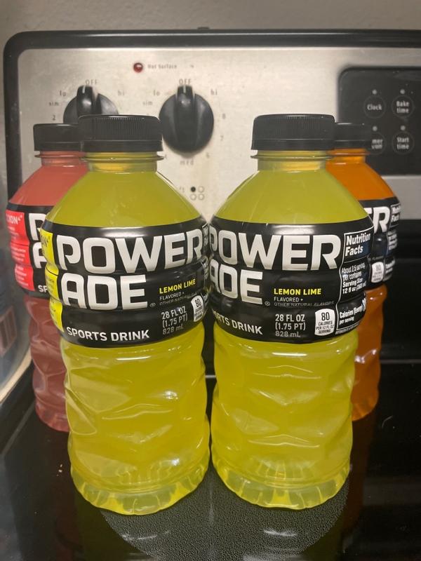 Powerade Lemon Lime Bottle, 28 Fl Oz, Sports & Energy