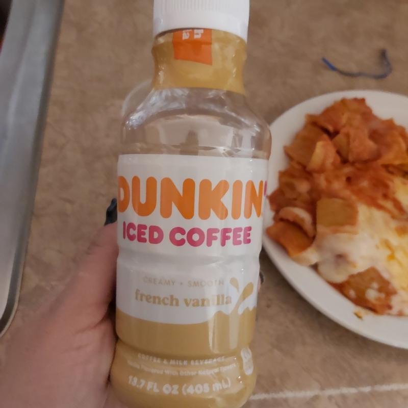 Dunkin' French Vanilla Iced Coffee Bottle, 13.7 fl oz