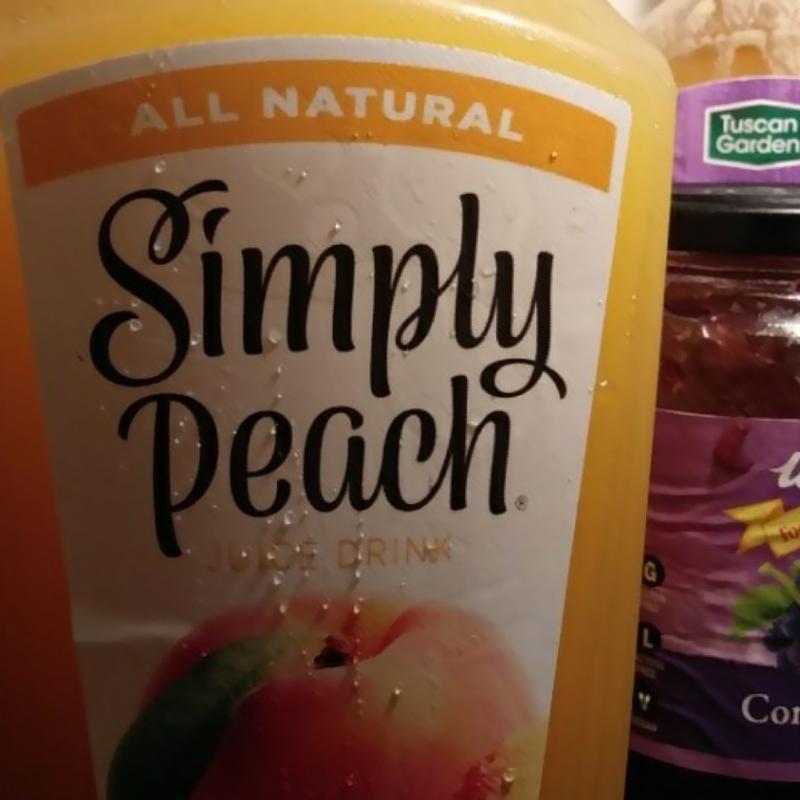 Simply peach outlet juice