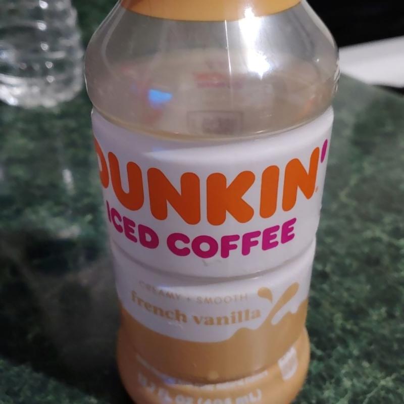 (12 bottles) Dunkin' Donuts Iced Coffee, French Vanilla, 13.7 fl oz