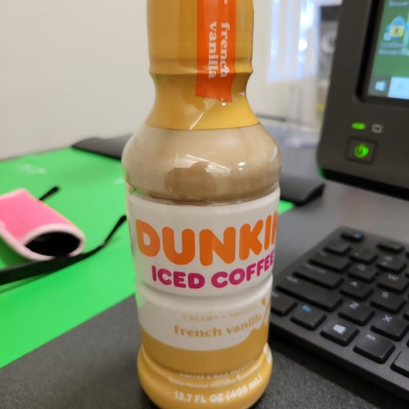 (12 bottles) Dunkin' Donuts Iced Coffee, French Vanilla, 13.7 fl oz