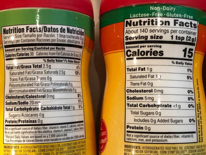 Coffee Mate Sugar Free Hazelnut Liquid Creamer Nutrition Facts Blog Dandk