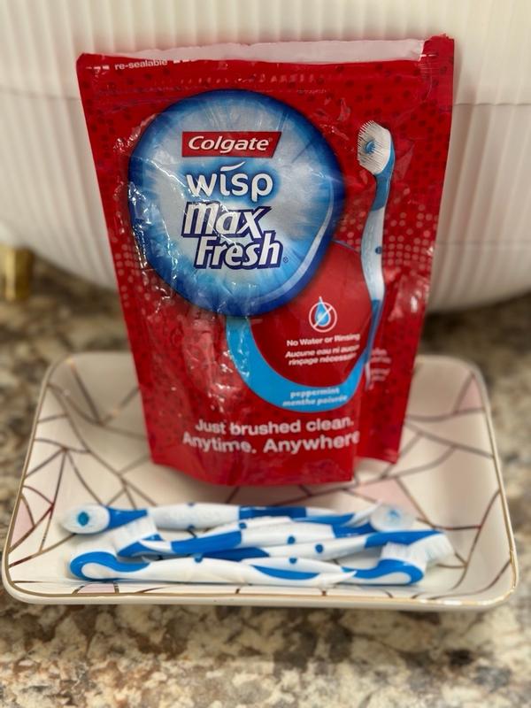 Colgate Max Fresh Wisp Disposable Mini Travel Toothbrushes