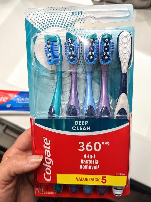 Colgate 360° Sensitive Toothbrush, Extra Soft, 1 Toothbrush - View #10