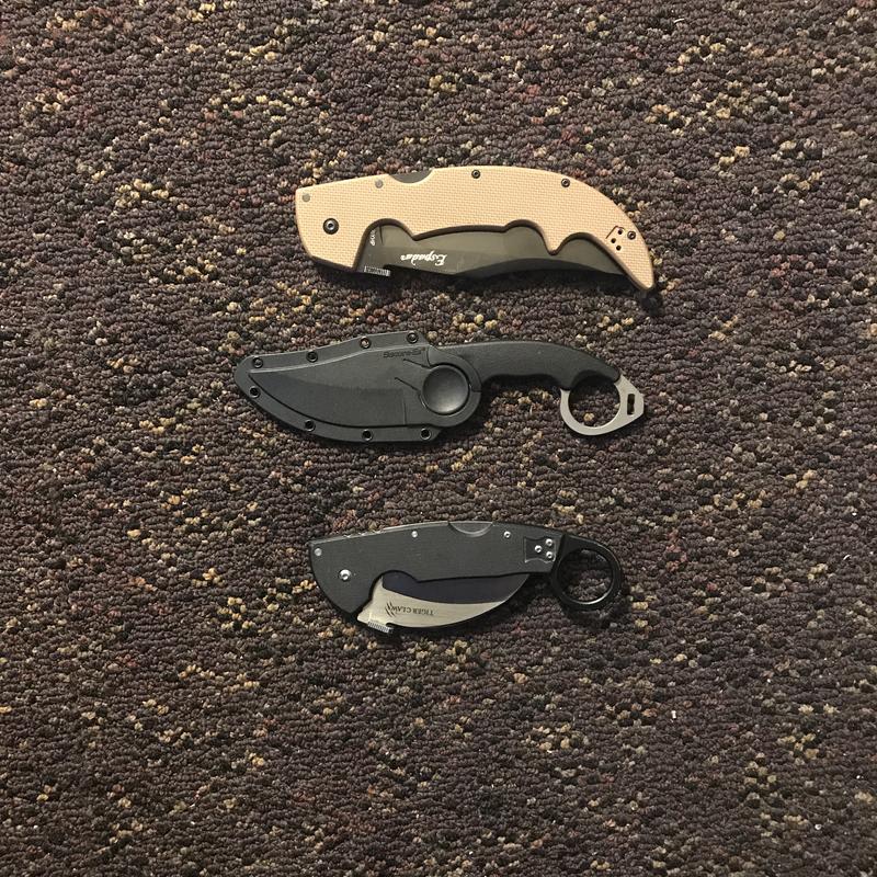 CS DOUBLE AGENT (middle), CS ESPADA (top), CS TIGER CLAW (bottom)