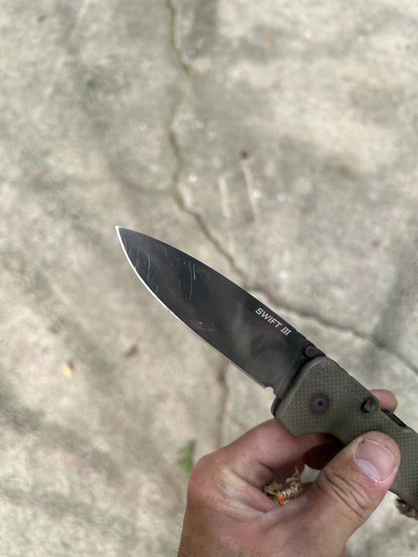 Light use from work blade is still sharp and no broken tip