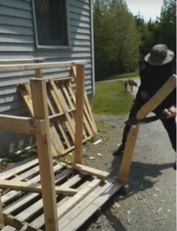 Testing out the Chinese Sword Machete