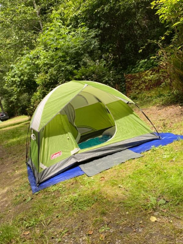 Coleman Sundome 2 Person Tent + Biscayne Big and Tall Sleeping Bag Bundle