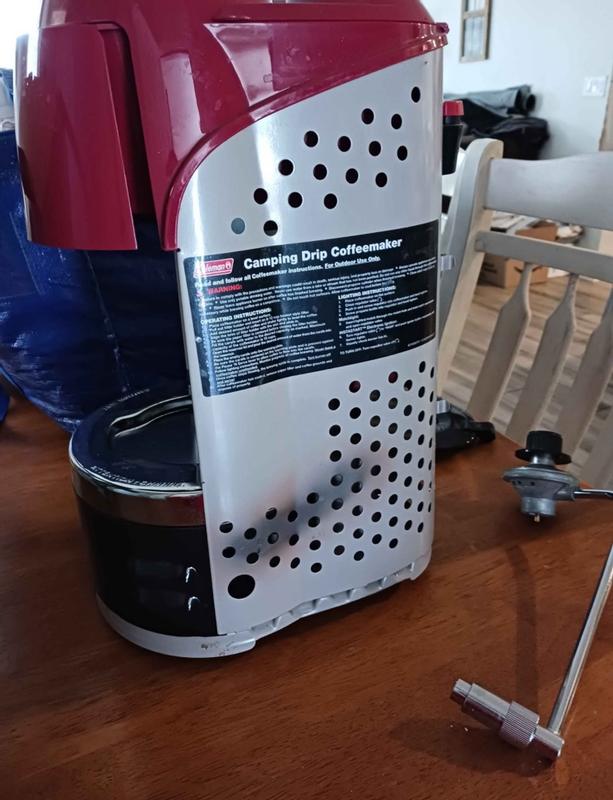 thumbnail image 2 of Coleman Quikpot 10 Cup Propane Coffee Maker 4500 Btus Brews 10 Cups In 18 Minutes Outdoor Coffee Maker For Camping Hunting Tailgating More 2 of 12