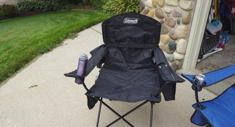 Coleman Extra Large Quad Folding Camping Chair w/ Cup Holder