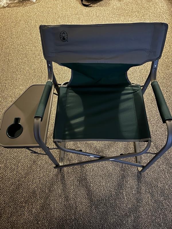 Coleman directors chair with side table hot sale