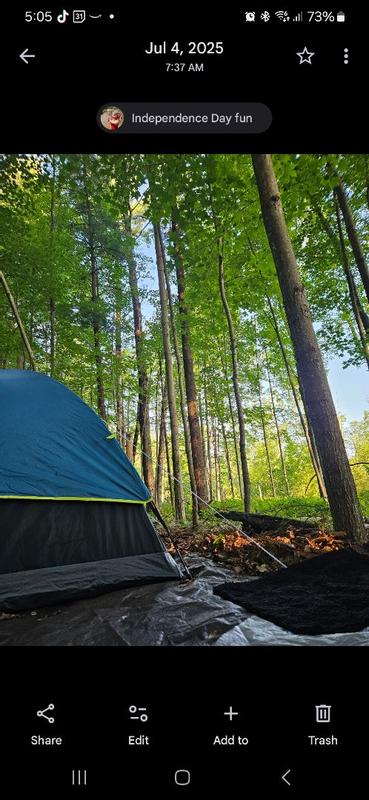 Photo submitted with review of product