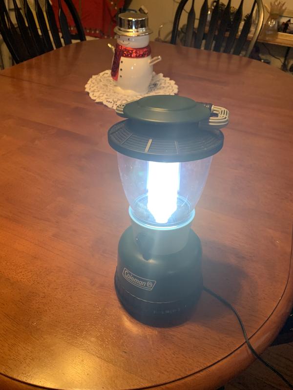 Lantern plugged into wall