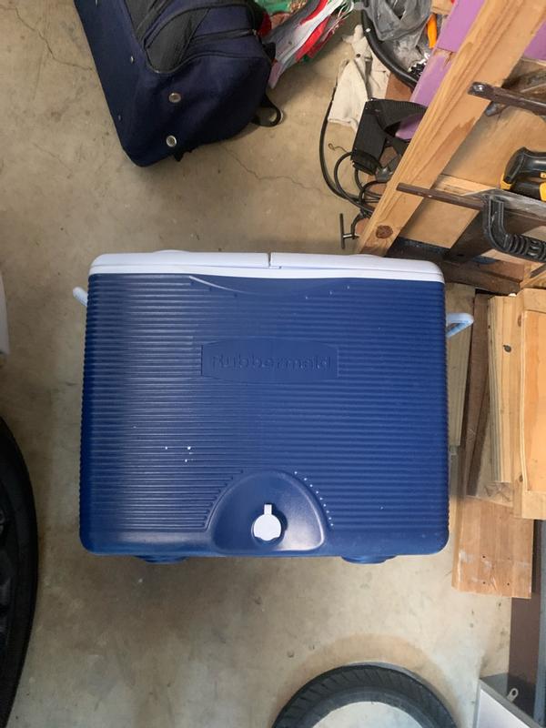 スポーツ Rubbermaid  Cooler Rubbermaid 71 L Blue Wheeled Cooler | The Home Depot Canada