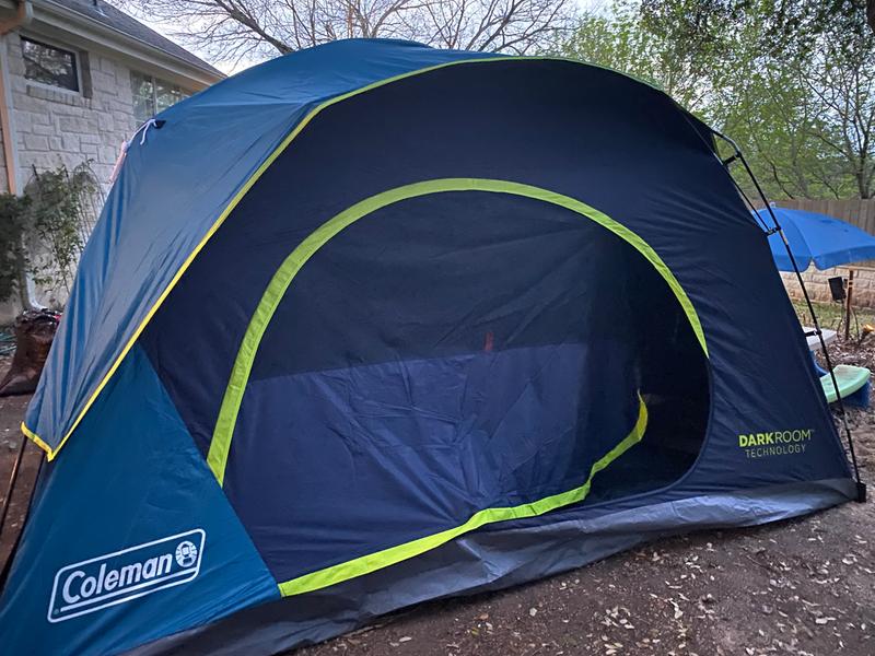 Coleman 8 person shop dark room tent