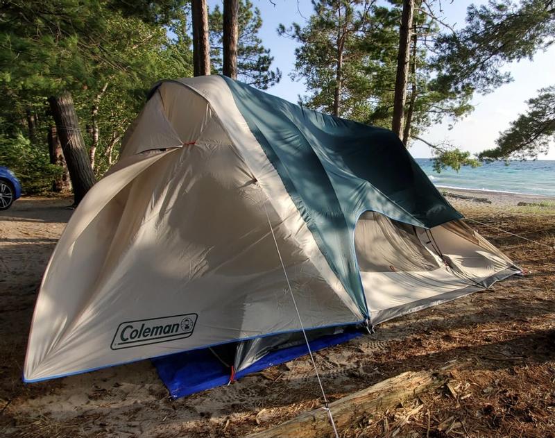 6-Person Cabin Tent with Screened Porch, Evergreen | Coleman