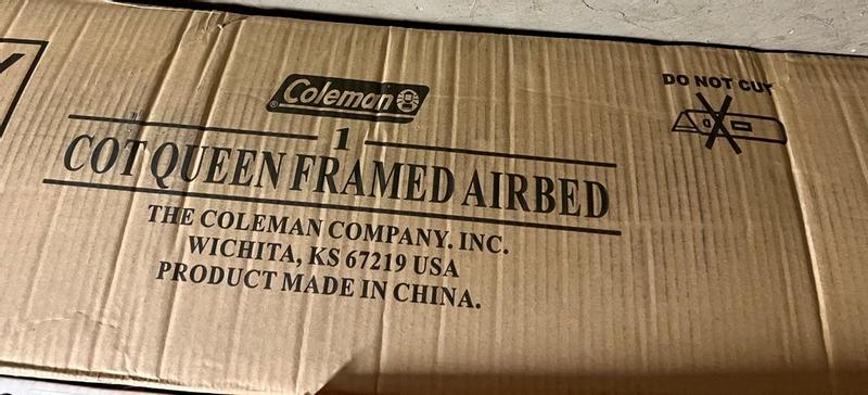 Coleman top framed airbed