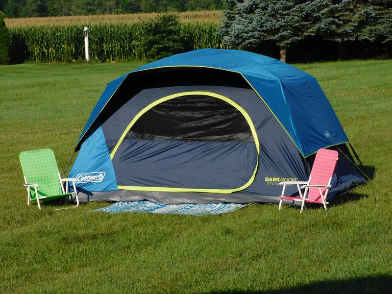 8 Person Dark Room Skydome Camping Tent Coleman