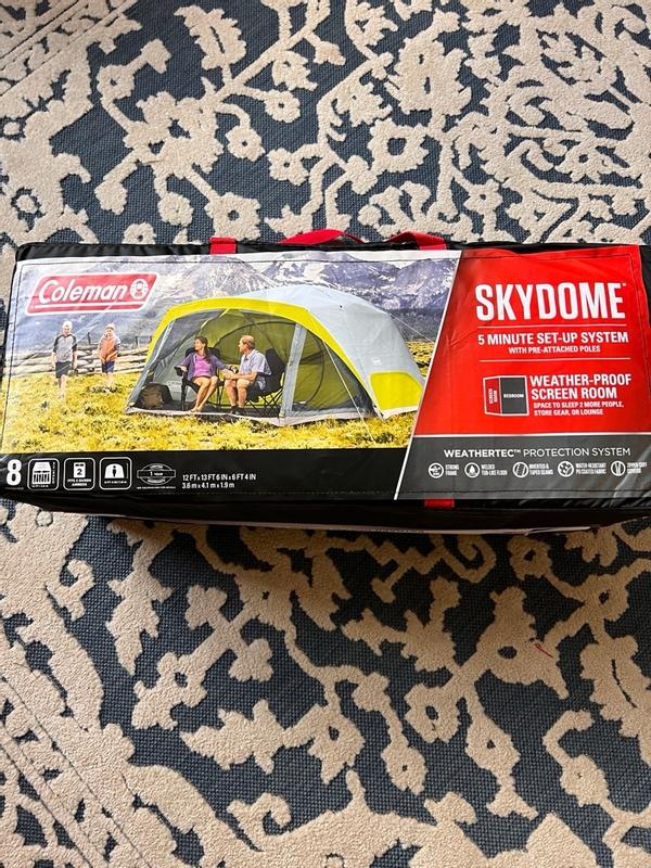 Skydome™ 8-Person Camping Tent with Screen Room, Rock Grey