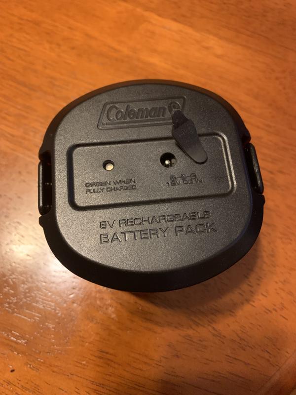Battery removed from lantern